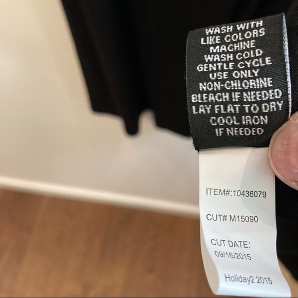 TORRID Sz 1 Faux Wrap Midi Jersey Knit 3/4 Sleeves Elastic Waist Band Dress - Picture 12 of 12